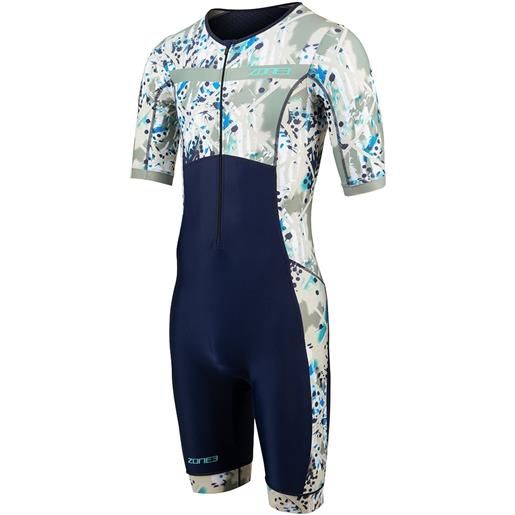 Zone3 activate+ sand storm short sleeve trisuit multicolor xs uomo