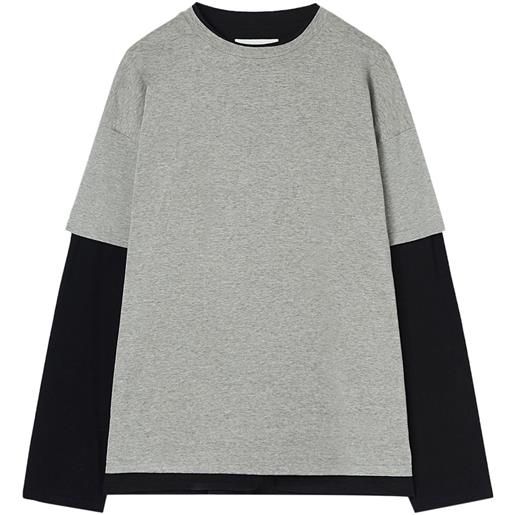 Jil Sander t-shirt con stampa - grigio