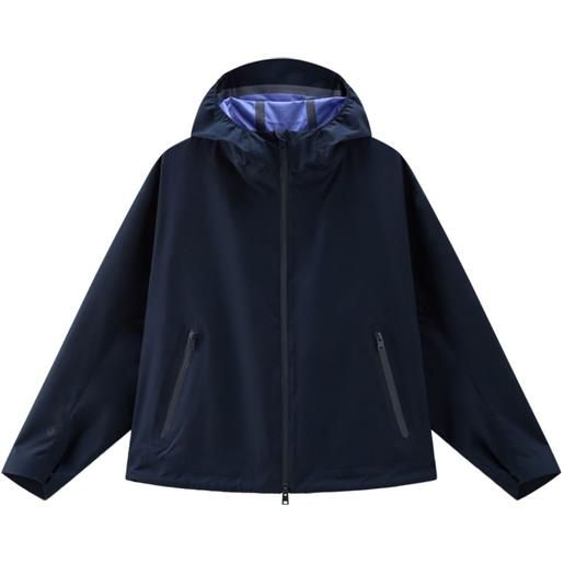 Woolrich giacca impermeabile con cappuccio - blu