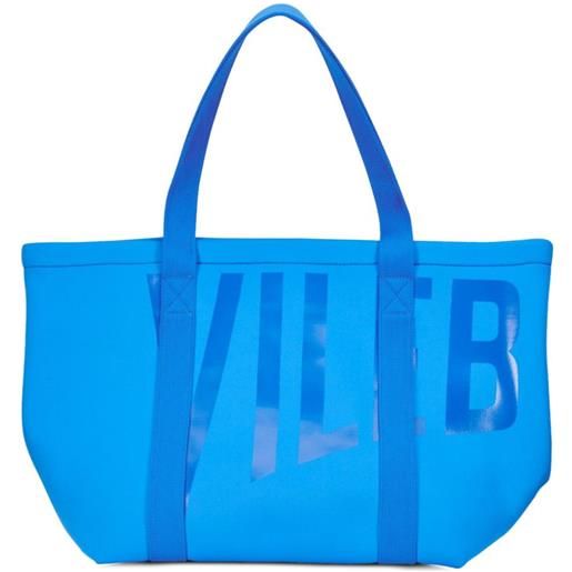 Vilebrequin borsa tote bagsib con stampa - blu