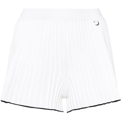 Jacquemus shorts le short maille plissé - bianco