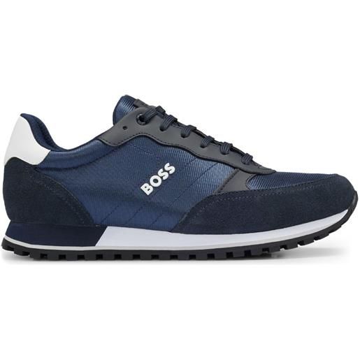 BOSS sneakers con applicazione - blu