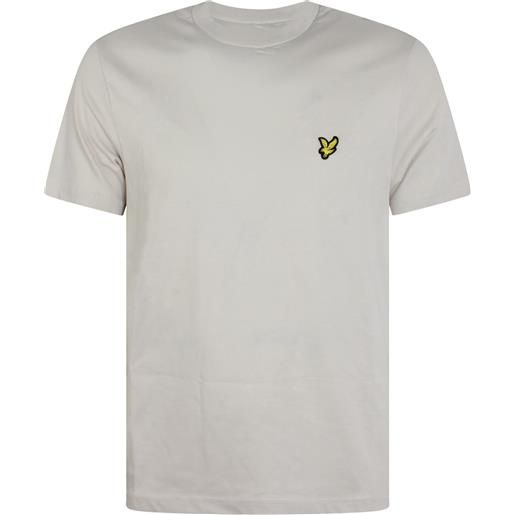 LYLE E SCOTT t-shirt beige con mini logo per uomo
