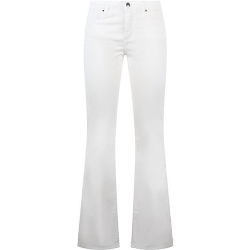 ARMANI EXCHANGE pantalone bianco a zampa per donna
