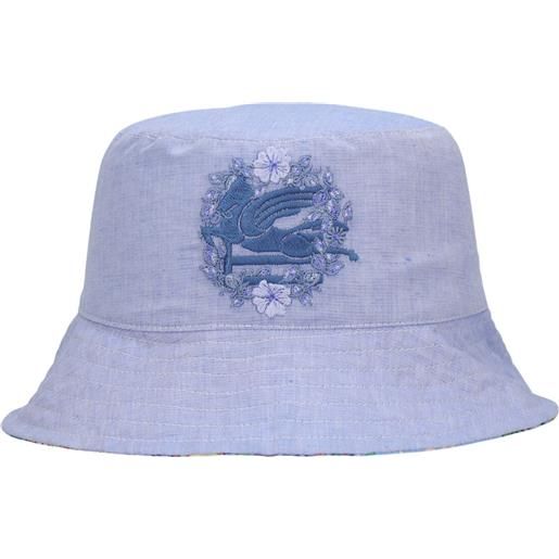ETRO cappello bucket in cotone e lino