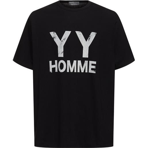 YOHJI YAMAMOTO t-shirt yyh in cotone con stampa
