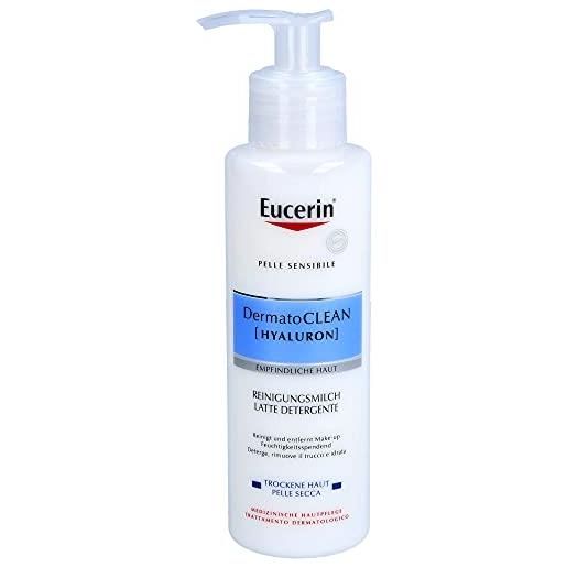 Eucerin dermato. Clean hyaluron empfindliche haut reinigungsmilch, 200 ml lozione