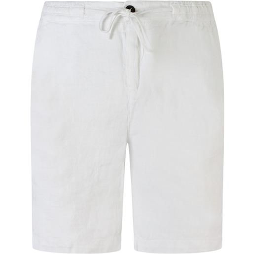ROY ROGER'S shorts bianchi in lino per uomo
