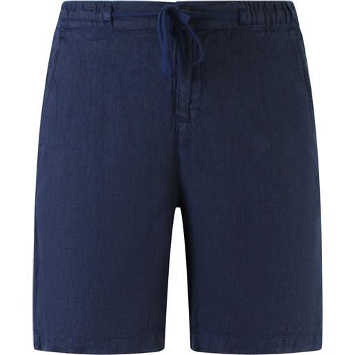 ROY ROGER'S shorts blu in lino per uomo