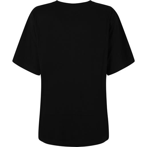 DISCLAIMER t-shirt nera con logo orsacchiotto per donna