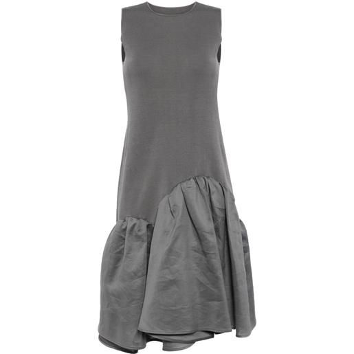 JNBY abito smanicato asimmetrico - grigio
