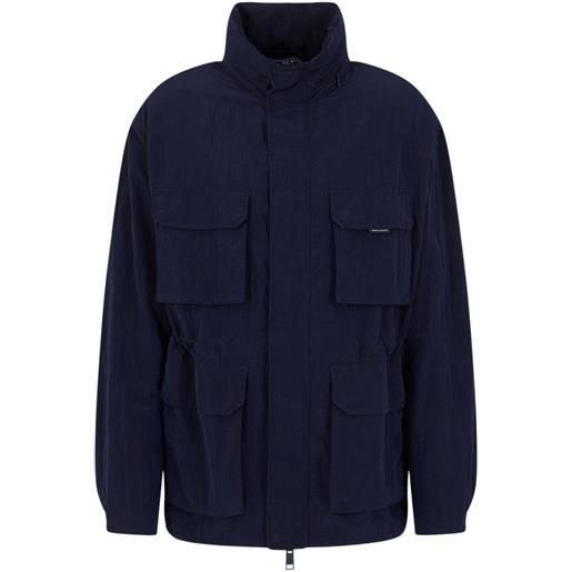 Armani Exchange giacca leggera con tasche - blu
