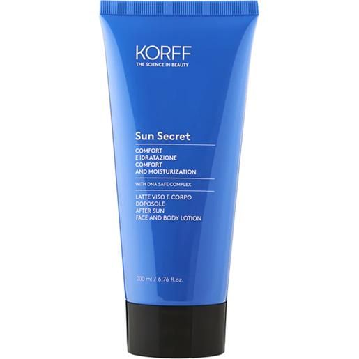 KORFF Srl korff sun secret latte doposole - doposole idratante e riparatore per viso e corpo - 200 ml