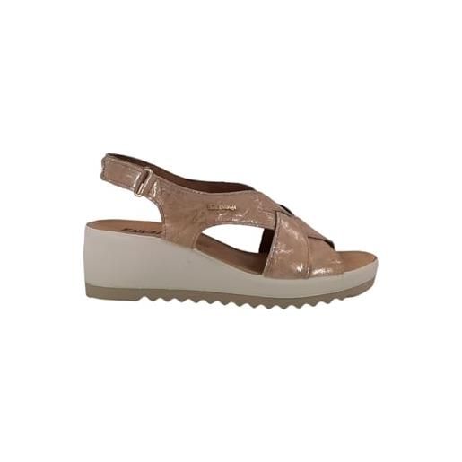 Enval Soft d. Calypso enval, sandali con zeppa donna, bianco, 39 eu