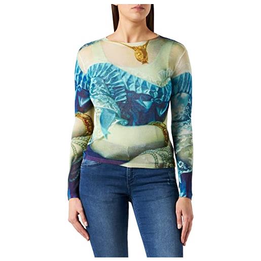 Desigual ts_florencia t-shirt, blu, xl donna