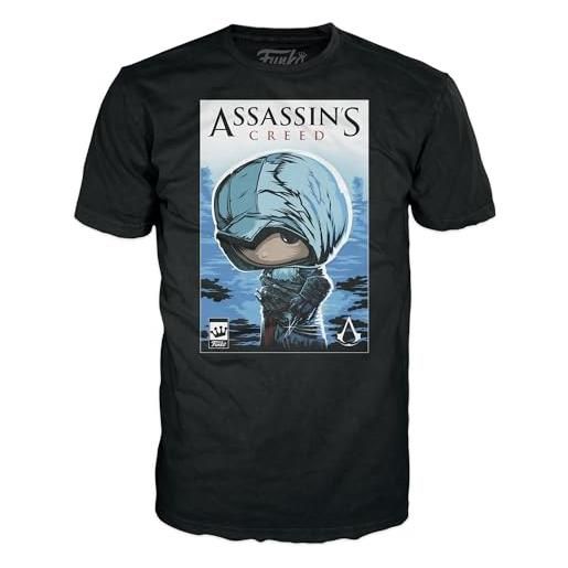 Funko boxed tee: assassin's assasins creed - medium - assassin's creed - t-shirt, maglietta - vestiti - idea maniche corte per gli adulti uomini e donne - merchandising ufficiale