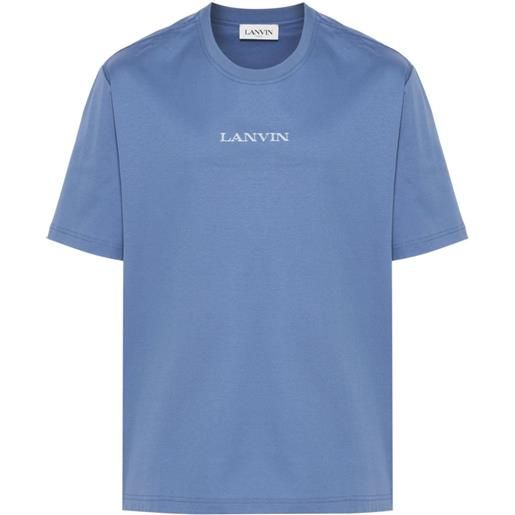 Lanvin t-shirt con ricamo - blu