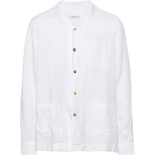 Boglioli camicia con colletto ampio - bianco