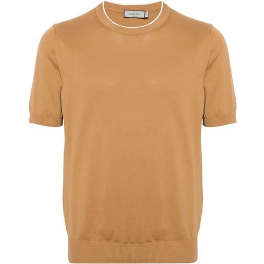Canali t-shirt edges - marrone
