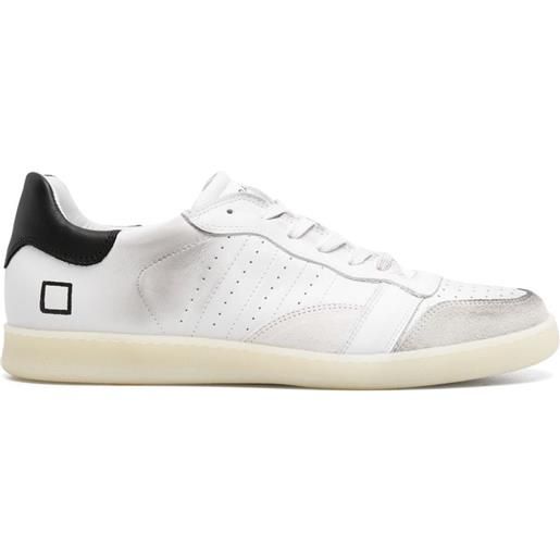 D.A.T.E. sneakers con effetto vissuto - bianco