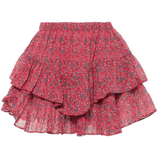 MARANT ÉTOILE shorts jocadia a fiori - rosso