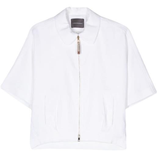 Lorena Antoniazzi giacca modello t-shirt con zip - bianco