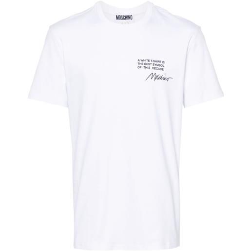 Moschino t-shirt con stampa - bianco