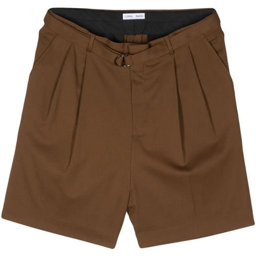 Cmmn Swdn shorts marshall con pieghe - marrone