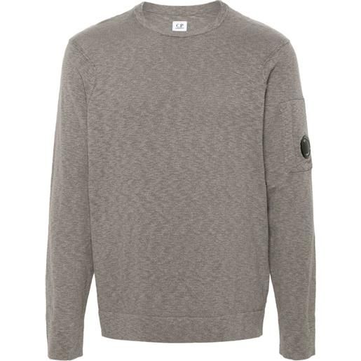 C.P. Company maglione con dettaglio lente - verde