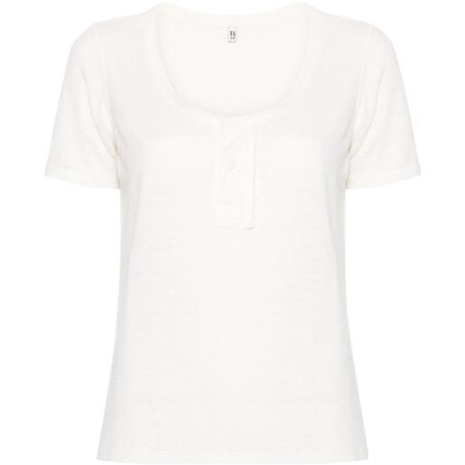 R13 t-shirt con scollo rotondo - bianco