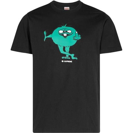 Supreme t-shirt camacho con stampa - nero