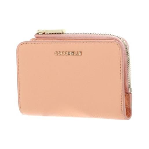 Coccinelle metallic soft wallet grained leather sunrise