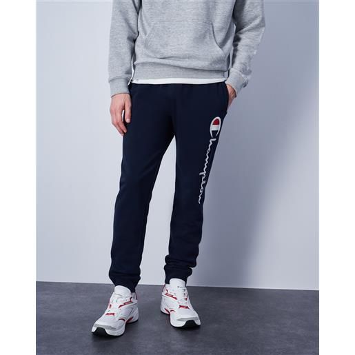 Champion pantaloni da tuta con dettaglio ricamato blu uomo