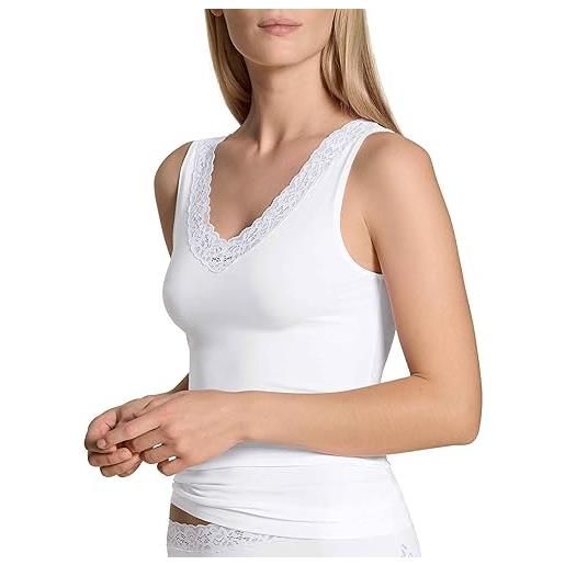 CALIDA natural comfort lace t-shirt, bianco, s donna