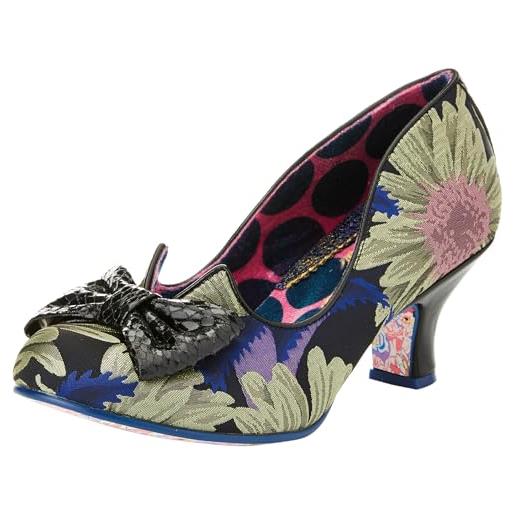 Irregular Choice dazzle razzle, oxford donna, multicolore, nero, 40 eu