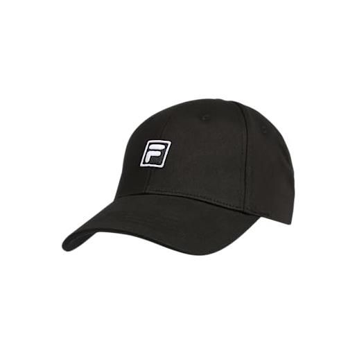 Fila botad f-box 6 pannello cappellino da baseball, nero, etichettalia unica unisex-adulto