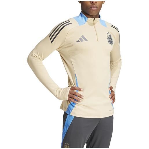 Adidas argentina 23/24 half zip sweatshirt training beige l