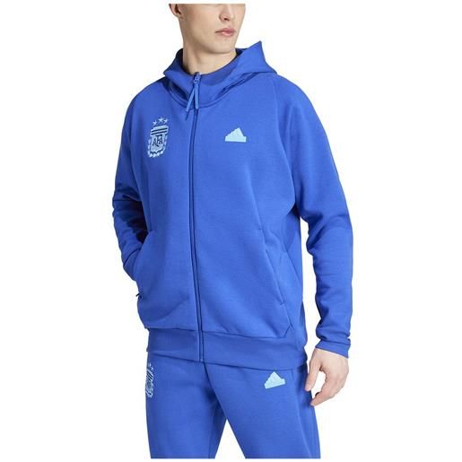 Adidas argentina 23/24 hoodie travel blu m