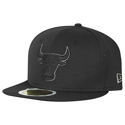 New Era team tonal mesh nba jr chibul blk - cappello linea chicago bulls da bambini, colore nero, taglia 6 3/4