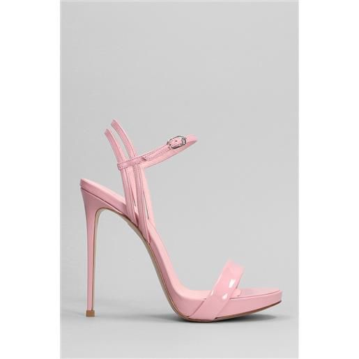 Le Silla sandali gwen in vernice rosa