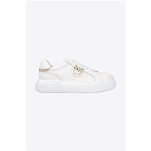 Pinko sneakers donna white/platinum