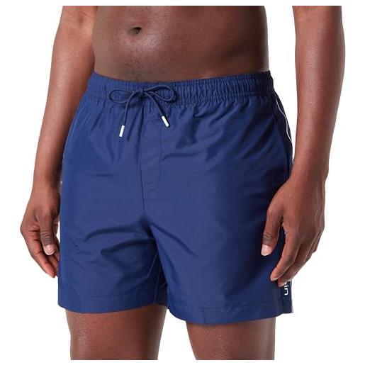 Calvin Klein pantaloncino da bagno uomo medium drawstring lunghezza media, blu (midnight lagoon), xl