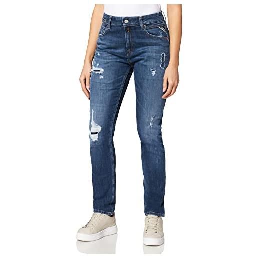 Replay marty jeans, donna, blu (009 medium blue), 30w / 30l