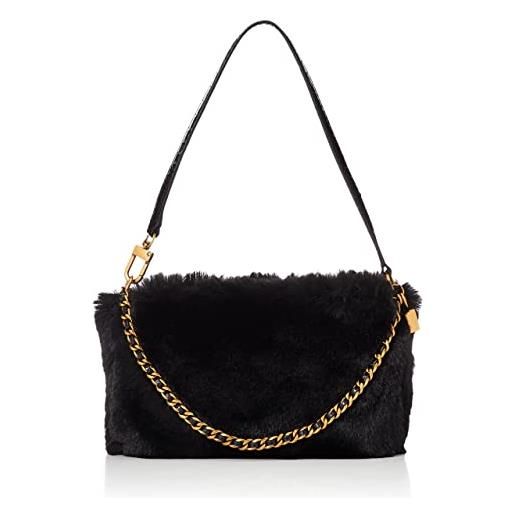 GUESS katey luxe-mini borsa a tracolla con cerniera superiore, donna, nero, einheitsgröße