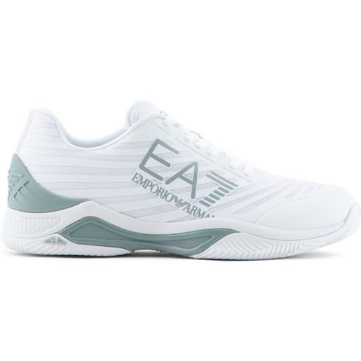 EA7 scarpe da tennis da uomo EA7 unisex woven sneaker - white/abyss