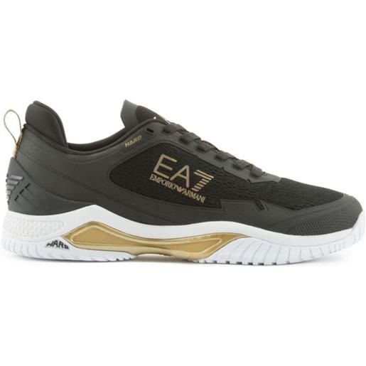 EA7 scarpe da tennis da uomo EA7 unisex woven sneaker - black/gold/white