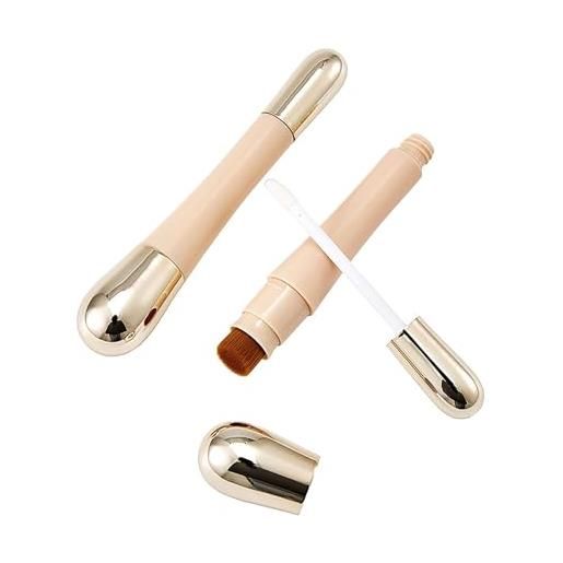Generic 2 in 1 foundation anti-wrinkle concealer, liquid concealer with brush, double head concealer, dark circles and blemish concealer, long lasting waterproof concealer makeup for face for coverage-