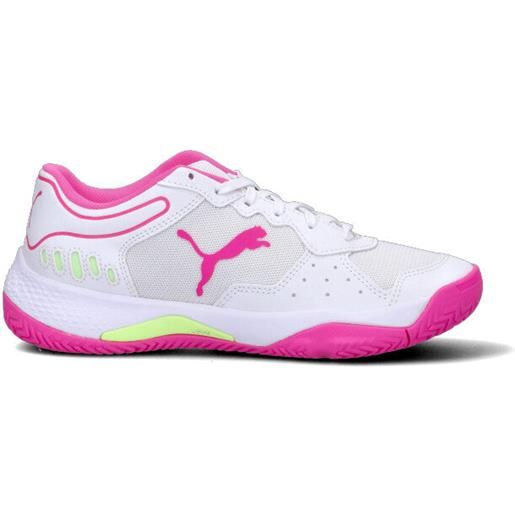 PUMA solarmash rct scarpa tennis donna bianca/fucsia