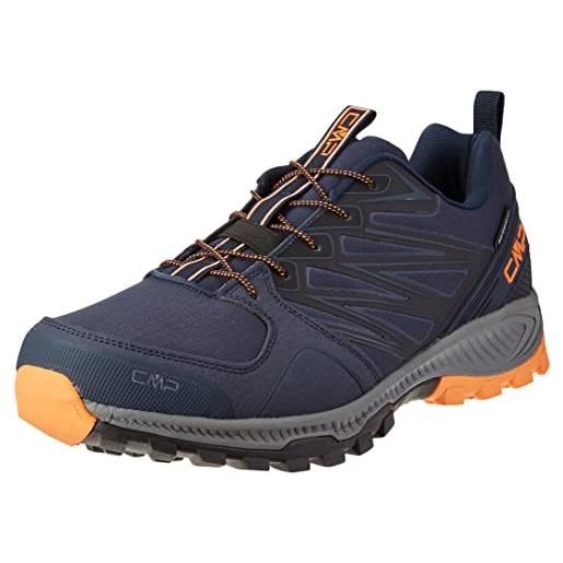 CMP atik wp trail running shoes, trail running shoe. , uomo, blu (b blue f orange), 43 eu