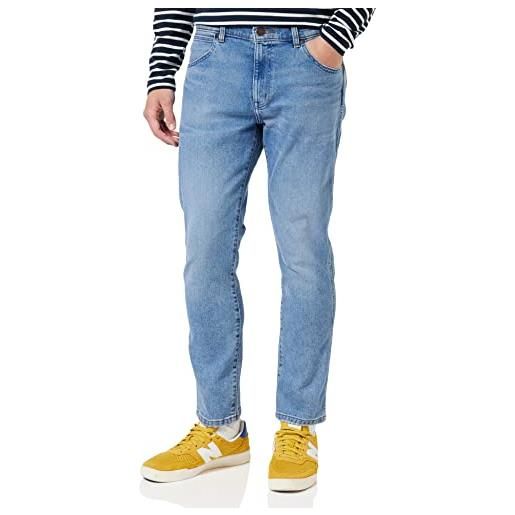 Wrangler larston, jeans uomo, nero (3100), 36w / 32l